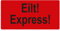 Warnetiketten 100 x 50 mm - Paket Aufkleber Eilt! Express! - 1.000 Versandaufkleber auf 1 Rolle(n), Papier selbstklebend