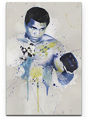 Paul Sinus Art Muhammad Ali I 90x60cm auf Leinwand gespannt fertig zum aufhängen