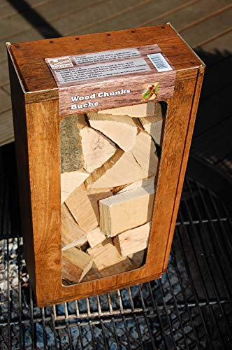 Landree Buche Wood Chunks - Beech Chunks Räucherklötze - Smokerholz direkt vom Holzhof, 100% Natürlich für optimales Raucharoma, 1,5kg