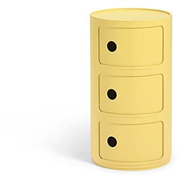 Kartell Componibili Bio, Container 3-fächer, Gelb