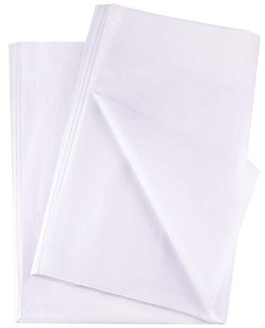 FEPITO 100 feuilles de papier de soie blanc papier d'emballage cadeau de Noël blanc pour Noël Pâques Saint Valentin emballage cadeaux artisanat(14 x 20 Inch)