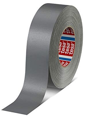 tesa band 4651 Premium leistungsstarkes Gewebeband versch. Breiten und Farben (30 mm x 50 m, grau)