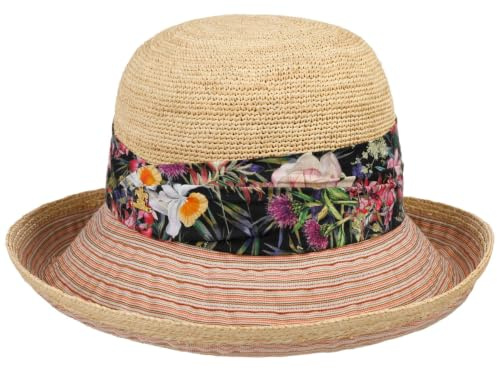 LIERYS Veronique Glockenhut Strohhut Made in Italy Damen Frühling Sommer