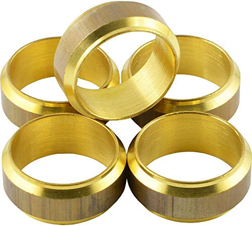 Fittingteile - Klemmringe für Messing-Verschraubungen Klemmringverschraubung (Ausführung: 5 Stück - Für Rohr Ø außen: 22 mm)