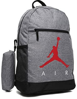 Jordan Unisex Große Packtasche 2-teiliges Set Rucksack, Anthrazit meliert, Einheitsgröße