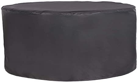 Abdeckung Für Gartenmöbel Rund 150x80cm, Abdeckplane Gartenmöbel Wasserdicht, Winddicht, UV-beständig Abdeckhauben Für Gartenmöbel Abdeckhaube Gartentisch 420D Oxford-Gewebe