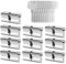 GERCAR 10x Cylindre de serrure/barillet de porte d'entree/interieure 80 mm - 10x serrure de porte 40/40 mm - En laiton nickelé - Avec 50 clés - Longueur : 80 mm, A: 40 B : 40