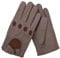 Leatherick Unisex-Fahrhandschuhe aus echtem Ziegenleder ungefüttert hochwertiges Leder – atmungsaktiv mit perforierten Einsätzen und Knöchellöchern mit Lederriemen-Druckknopfverschluss - XL