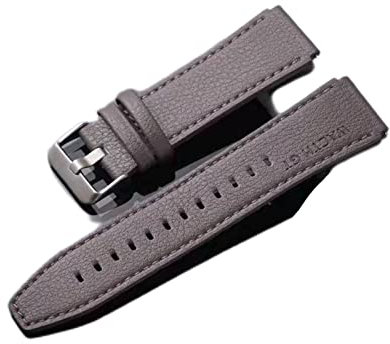 AEMALL Cinturino in pelle da 22 mm per HUAWEI Watch GT 2 Pro GT2 2e Cinturino di ricambio per cinturino GT 3 46 mm GT Runner Accessori (colore: grigio pelle, dimensioni: per Huawei GT 2 Pro)