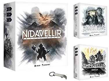 Nidavellir Basisspiel + Thingvellir + Idavoll + 1 Flaschenöffner Blumie (Base + Thingvellir + Idavoll)
