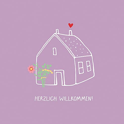 20 Servietten Willkommen im Haus | Tischdeko | Decoupage | Serviettentechnik 33x33cm