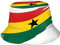 803 Fischerhut Für Damen Herren Ghana Flagge Safari Hut Sommer Sonnenschutz Hut Weich Freizeithut, Für Wandern, Reisen, Angeln