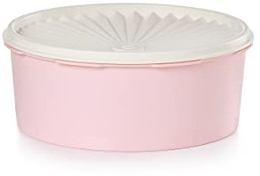 Tupperware Heritage Collection Keksdose für 7,6 Tassen, Vintage-Stil, hellrosa, spülmaschinenfest und BPA-freier Behälter (1,8 l)