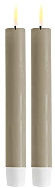 ReWu Deluxe Homeart Stabkerze 2 Stück 15 cm - Sand