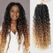 FANWYFYU 61 cm - Faux Locs Deep Faux Locs Crochet Hair, 6 Packs Soft Locs Crochet Hair, Pre-Looped Curly Wavy Goddess Locs Crochet Braids Deep Wave Locs for Women(1B/30/27)