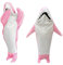 Samnuerly Hai Schlafsack für Kinder Erwachsene Superweich Flanell Tragbare Decke Hoodie Haidecke Jungen Mädchen Cosplay Hai Kostüm Hai Geschenke (Pink M)