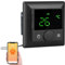 revolt Heizung Thermostat WLAN: WLAN-Fußbodenheizungs-Thermostat mit Sprachsteuerung und App, schwarz (Raum Fußbodenheizung, Raumthermostat WiFi 230V, Infrarotheizung)
