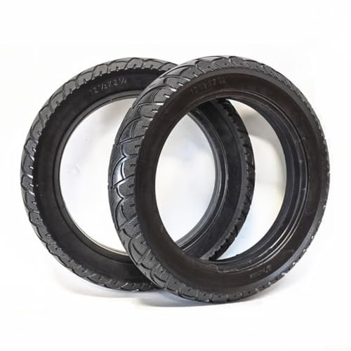 Vollgummireifen, 31,8 x 6,3 cm, für Elektrofahrrad, Roller, 840G, Schwarz, 57–203 mm Durchmesser, 2 Stück