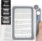Vicloon Lupa Rectangular, Lupa con Luz 4X, Lupa Grande Plegable con 10 LED y 3 Modos de Luz Fría/Cálida, para Leer Libros de Baja, Páginas, Revistas, Tarjetas, Joyas, Periódicos, Artesanía y Mapas