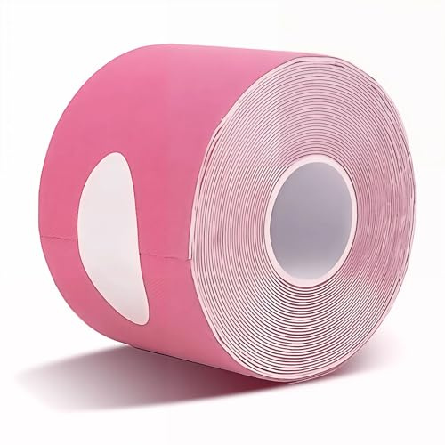 SWYSGS Bande de Kinésiologie Visage Ride Face Lift Tape Lift Visage Face Anti Winkle Patches Cou Rides Ruban Unisexe Pour Raffermir Et Resserrer La Peau 2.5cm*5m