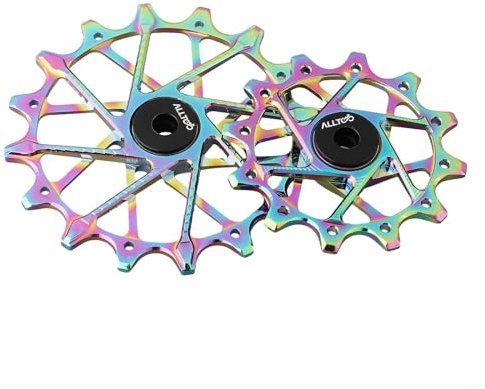 12T + 16T Riemenscheibe Räder für Fahrrad Schaltwerk für Sram Nx Gx für XX1 (Regenbogen)