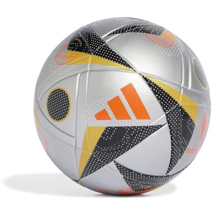 Adidas Fussballliebe Finale League Euro 2024 FIFA Quality Ball IX4046, Unisex Footballs, Silver, 4 EU