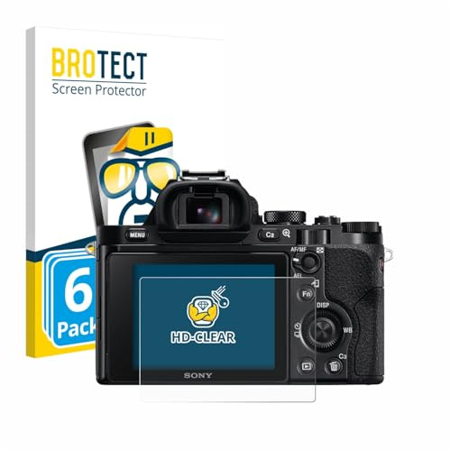 BROTECT Schutzfolie für Sony Alpha 7 (ILCE-7) | 6 Stück Transparenter Displayschutz Made in Germany Klare Displayschutz-Folie Clear Einfache Montage Case-Friendly