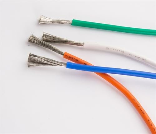 XIAOCLI 100Meters/Roll 11AWG Soft Silicone Wire 4mm2 Heat-resistant Cable 750/0.08TS Electrical Wiring Connection(Red)