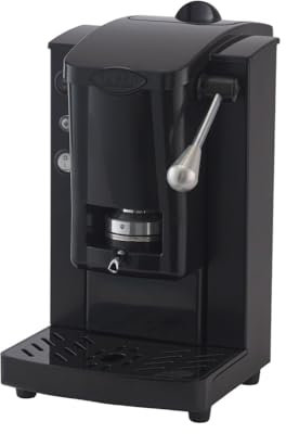 FABER COFFEE MACHINES | Modell Slot Kolor Plast | Kaffeemaschine für 44 mm ESE-Pads | Einstellbare Padpresse | Herausnehmbarer Padhalter mit Magnet (TOTAL BLACK DEEP NIGHT)