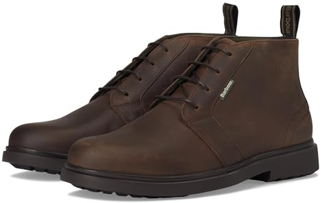 Barbour Men's Meays Chukka Boots Fashion, Dark Brown, 10