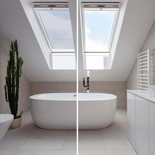 DIMEXACT - Film Anti Chaleur pour velux - Bleu Clair - 75 cm x 2 m - en Rouleau