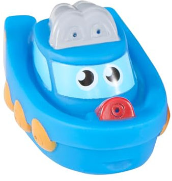 Idena 40331 - Bote Salvavidas con Agujeros para salpicar, Barco de Juguete Flotante, Juguete para la bañera para niños a Partir de 18 Meses, Surtido en Rojo y Azul, la bañera, la Piscina y el arenero