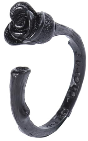 Homoyoyo 1 Stück Retro Thorn Ring Hochzeit Name Für Frauen Ring Ringrose Parodie-ring Schwarz