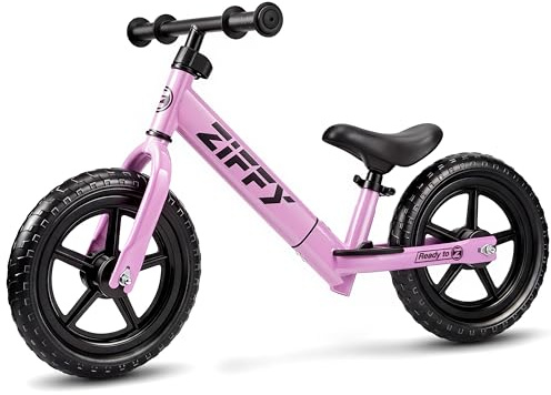 ZIFFY Kinder Laufrad ab 2 Jahre,12 Zoll Balance Bike für 18 Monate–5 Jahre,personalisiertes Namensschild,höhenverstellbar & leicht