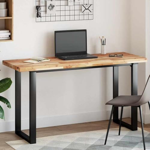 Qnhdfrt Rectangular Solid Acacia Wood Tabletop, 120x50 cm, 4 cm Thick