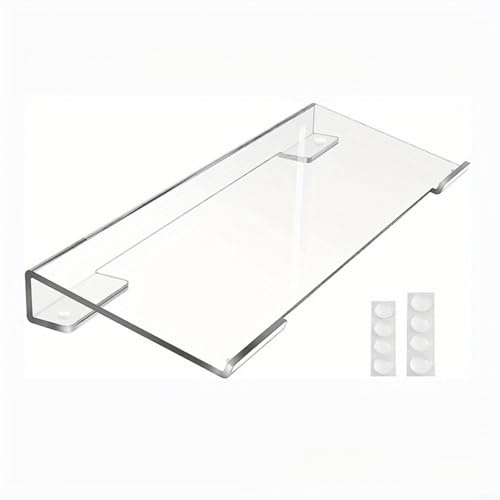 Sandyseptember Acrylic Keyboard Stand, Ergonomic Clear Desk Riser for Gaming and Office with Spacious Design