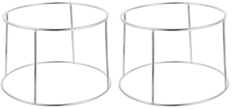 Hemobllo Support pour Plateau Fruits Mer Double Couche en Acier Inoxydable, Porte-plateau à Fruits de Mer pour Usage Quotidien, Stable Occasions Dîner
