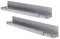 DIGITUS 1HE Gleitschienen - für 19 Netzwerk- & Serverschränke von DIGITUS - Variabele Tiefe von 350 bis 600 mm - L-Profil, 2mm starkes Stahlblech - Traglast 100 kg - Silber