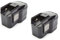 vhbw 2X Akku kompatibel mit AEG BBS 14 KX Raptor, BBM 14 STX, BBS 14 X, BBS 14 X Raptor Werkzeug (1500 mAh, NiMH, 14,4 V)