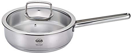 18/10 Edelstahl 10 teiliges Kochtopf Set mit Glas Deckel Service Induktion
