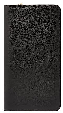 Fossil Geschenk für Männer Passport Case, 100% Leder Passport Case schwarz 13,335 cm L x 1,905 cm B x 24,13 cm H MLG0334001