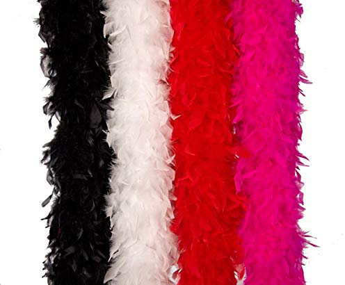 Festartikel-Müller - Federboa, 190 cm, ca. 150 g, rot