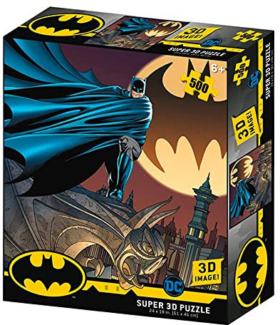 DC Comic BM32518 Batman - Signal 3D Effect Jigsaw Puzzle, Various