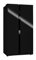 FRIGORIFICO COMBI AMERICANO AMCB-719BGA CRYSTAL INFINITON (A++ INVERTER, NEGRO, Alto 177cm, NO FROST TOTAL, 562 Litros, FreshZone, Display LED)
