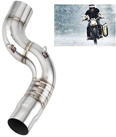 Tubo centrale di scarico - Tubo di scarico adatto per moto con accessori sistema di scarico completo per moto Raccordo tubo centrale per motocicletta di scarico per ZX-6R 2005-2008