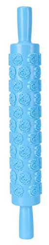 Sdfafrreg Rouleau à pâtisserie à Motifs, Rouleau à pâtisserie en Relief Durable, Rouleaux à pâtisserie décoratifs Rouleau à(No. 15 Rose)
