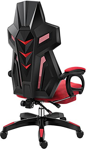 Gaming Chair Büro Schreibtisch Computerstühle Ergonomischer Liegestuhl Drehbarer Rocker Stuhl mit hoher Rückenlehne, Kopfstütze und Lordosenstütze
