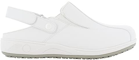 SAFETY JOGGER Arbeitsschuhe Damen - CARINNE - Leichter, Bequemer Arbeitsschuh mit Klettverschluss, ideal für Pflege oder Küche, rutschfest, Stoßdämpfend Sicherheitsclog EU 42, Weiß