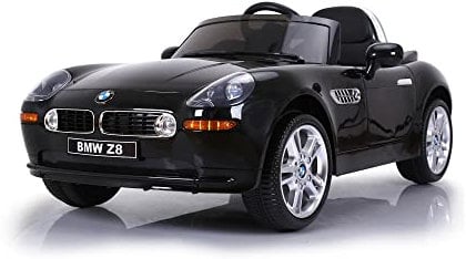 FEBER - BMW Z8 Black 12V R/C, 1-sitziges Elektroauto mit Funksteuerung und echten Autodetails: Scheinwerfer mit Licht, 3 Geschwindigkeiten, ergonomischer Sitz, von 3 bis 8 Jahren, FAMOSA (800013446)