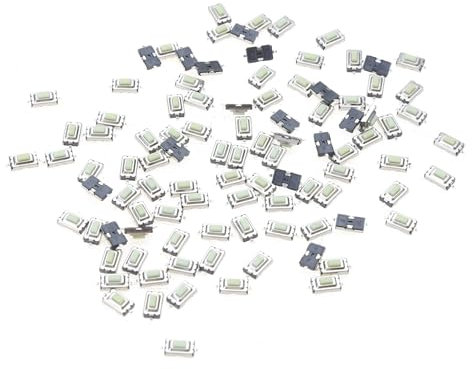GUMEI 100 Pcs 3x6x2.5mm Momentané Tact SMD SMT Bouton Poussoir Micro Interrupteur 2 Broches